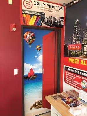 Door Graphic Wrap, High quality, custom design!! Feel free to contact us! Open your door wherever you want to go!