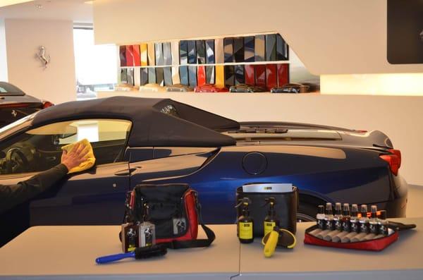 Algar Ferrari Detailing Services will revitalize your vehicle inside and out.