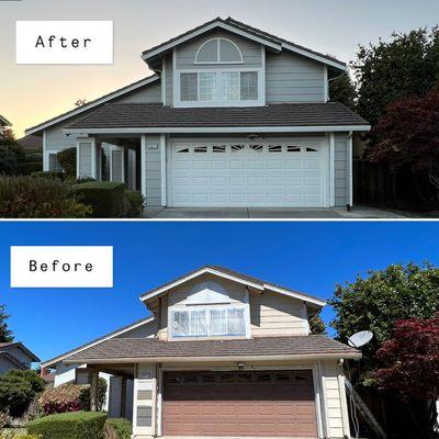 Before/After-Exterior painting