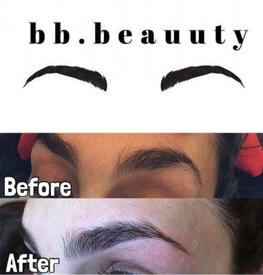 Eyebrow Threading Before and After