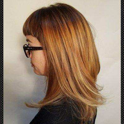 haircut & balayage