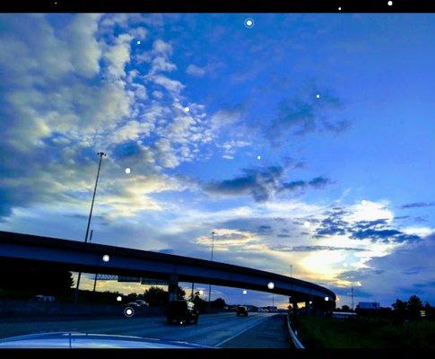 Highway Training. Parked on the shoulder safely