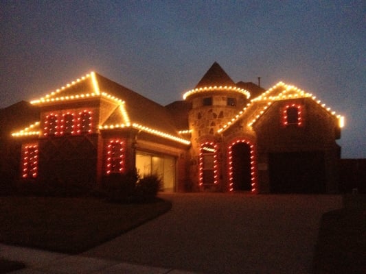 Custom Christmas Lights made to fit your home.