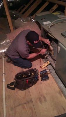 Robert is not just an owner, he is also the company's top technician.