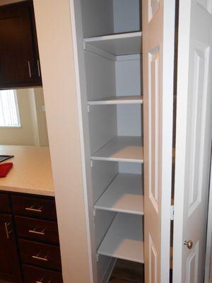 Built in pantry in every unit.