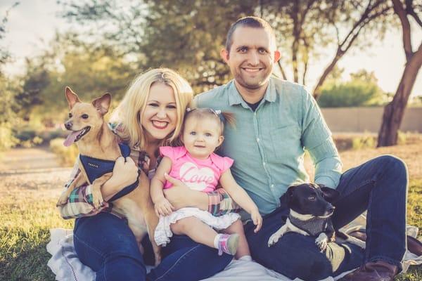 Family photo shoot in Scottsdale, AZ