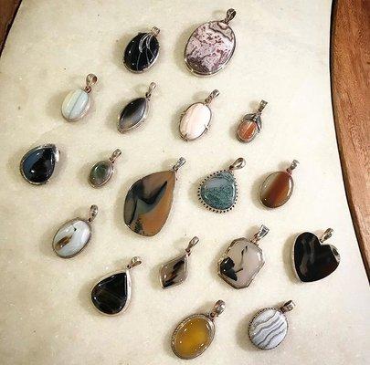 Agate Pendants