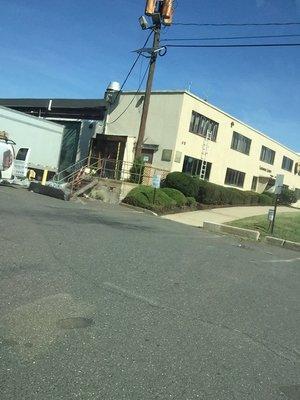 UPS getting their door repaired.