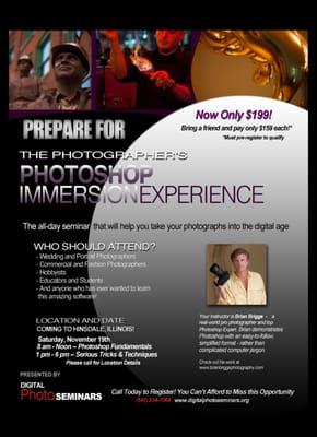 "Photoshop Immersion" Seminar - Nov 19!