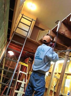 Installing a new stair system in a home in Charlottesville, VA