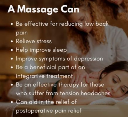 Massage benefits