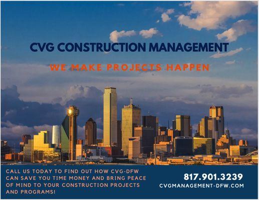 CVG Construction Management - Contact Us