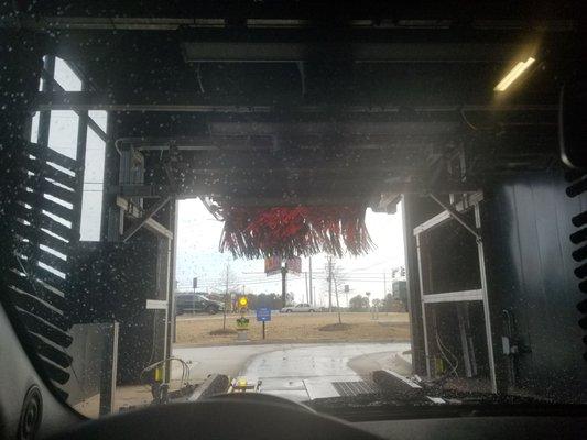 Coming out the tunnel...It's still fun sitting through a carwash~