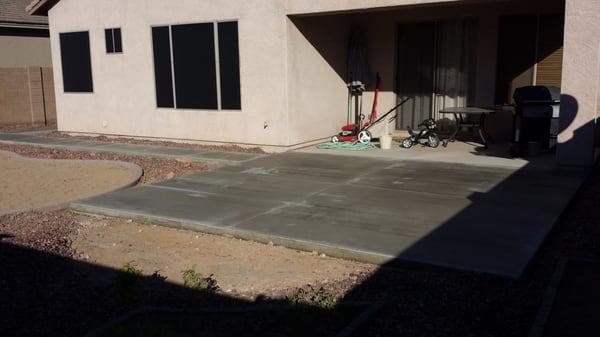 Residential sidewalk and patio