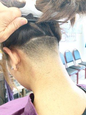 Got a nice fade undercut by Sarah...She did a great job