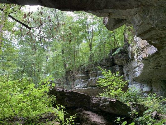 Inside the cave