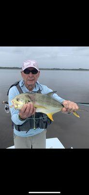 Jack with a jack on flyfishing