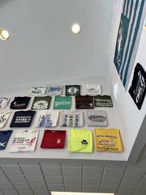 t-shirt wall