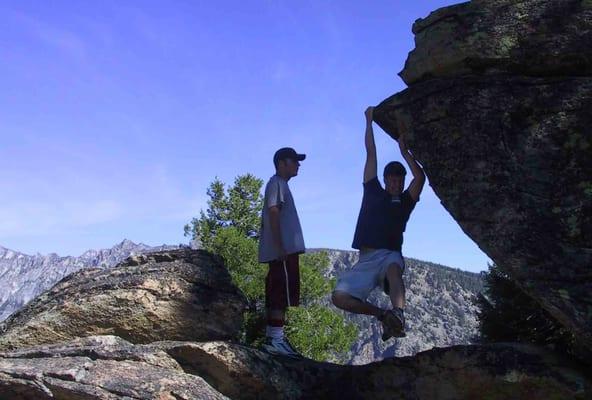 Hike to the top of the mountain ridge