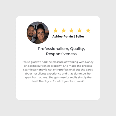 CLIENT REVIEW!  5 stars