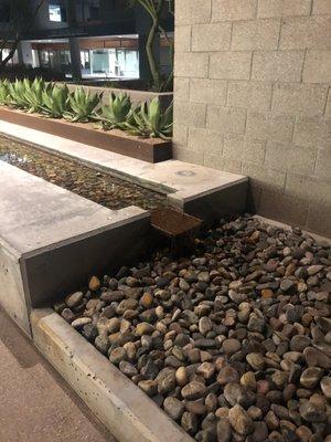 Fountain in courtyard