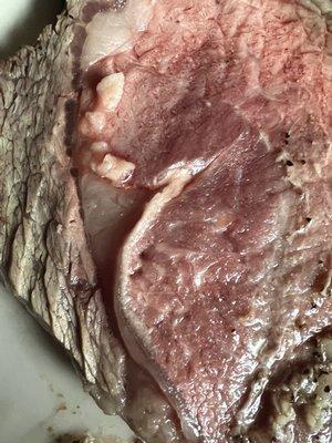 Raw middle prime rib