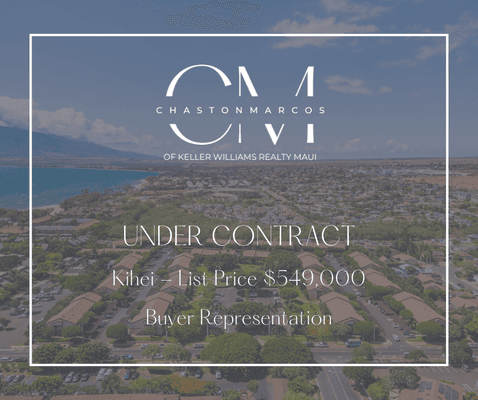 I could not be happier for my clients and their adventure with their home purchase.  
Call me if you know anyone looking to move to Hawaii.