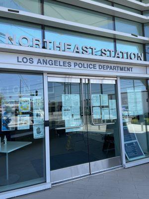 Entrance to the LAPD precinct for the city of Eagle Rock