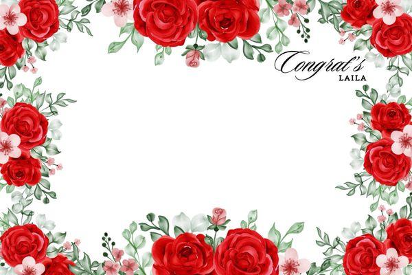 Custom template for rose theme graduation party