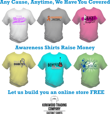 Save Money on Custom awareness t-shirts.