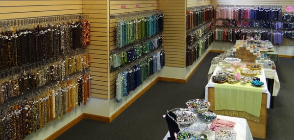 New England's largest bead shop: The Abosulte Bead Shop with more than 5 million beads!