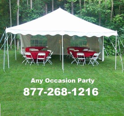 Any Occasion Party Rental family owned Since 1992 serving Orange County N.Y.