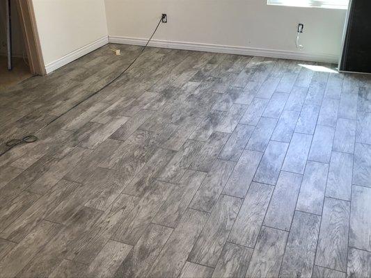 Tile floor I installed.