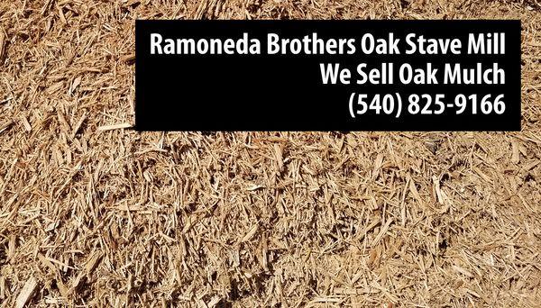 we sell oak mulch