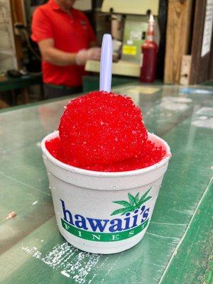 Shave ice at the snack bar