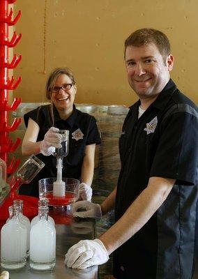 Bottling the brandy