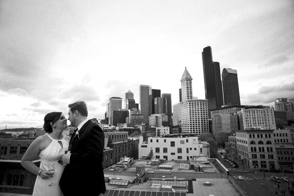 View from the roof. Bob lets the couple & the photographer up for a bit. Macklemore's "Can't Hold Us" was shot up here as well.