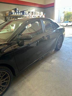 2024 toyota camry getting some window tinting done