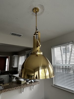 Dinner table chandelier