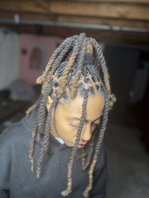 Half Up Half Down 2 Strand Twists