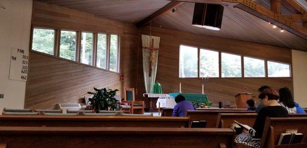 Inside the sanctuary