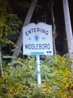 Entering Middleboro from Rochester.