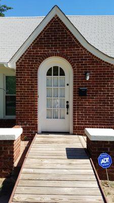 Before installing Monarch Wrought Iron Door and Glass Storm Door