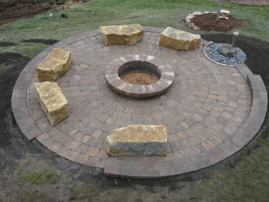 Fire pit patio