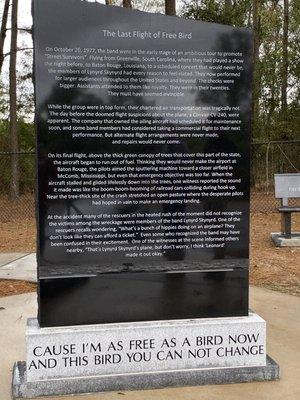 Closeup of monument