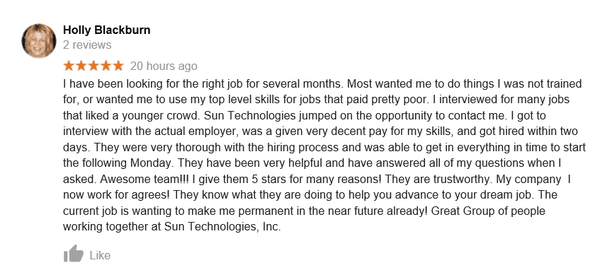 A big thanks to our contractor, Holly, for leaving this great review on Google. We love to hear these success stories!