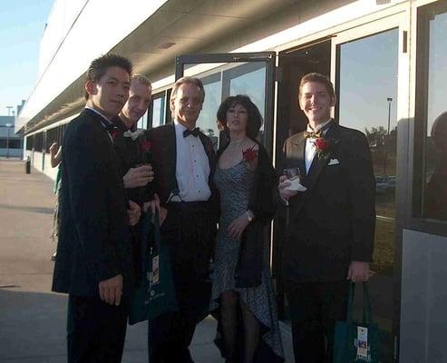 A group enjoying their Bourbon at the Gala