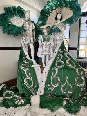 Beautiful Mardi Gras costumes on display!