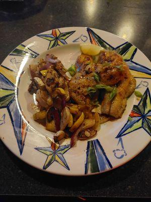 Chef G9'S Lemon Pepper Catfish with Sauteed Vegetables