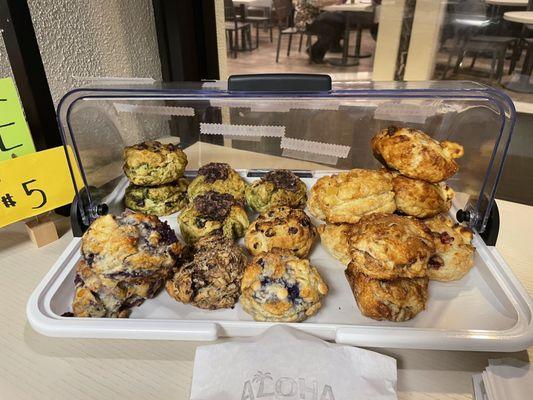 $5 for $2 scones today!